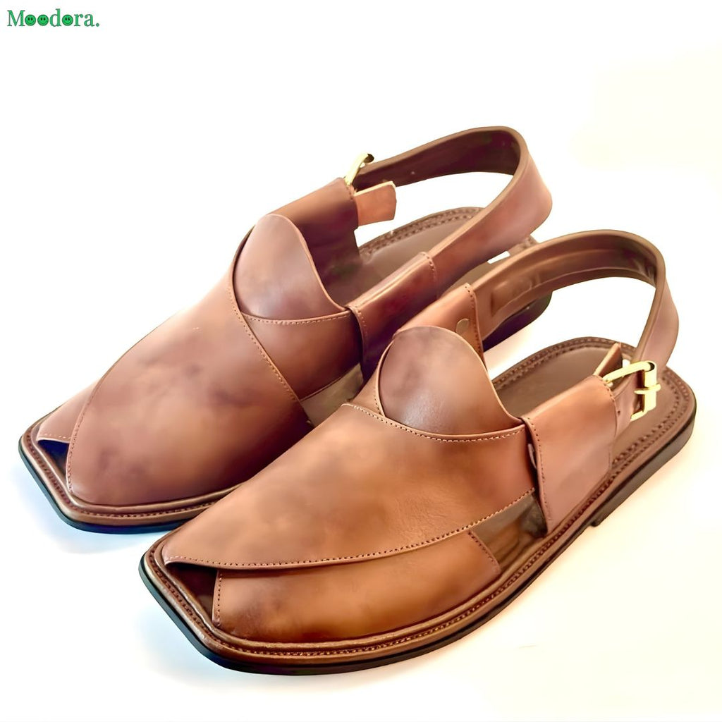 Moodora Original Leather Peshawari Chappal – Charsadda Style