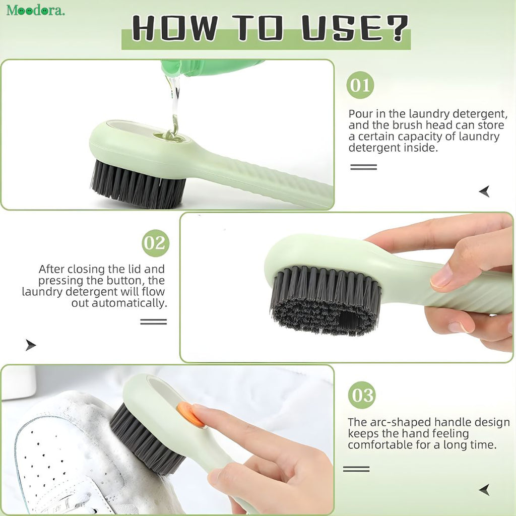 Moodora Multifunctional Liquid Dispensing Cleaning Brush