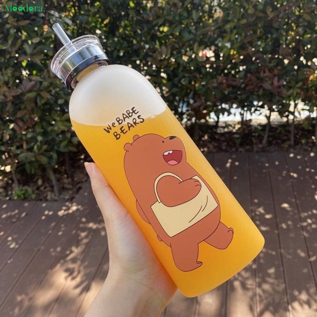 Moodora Cute Panda Cartoon Water Bottle 1000ml