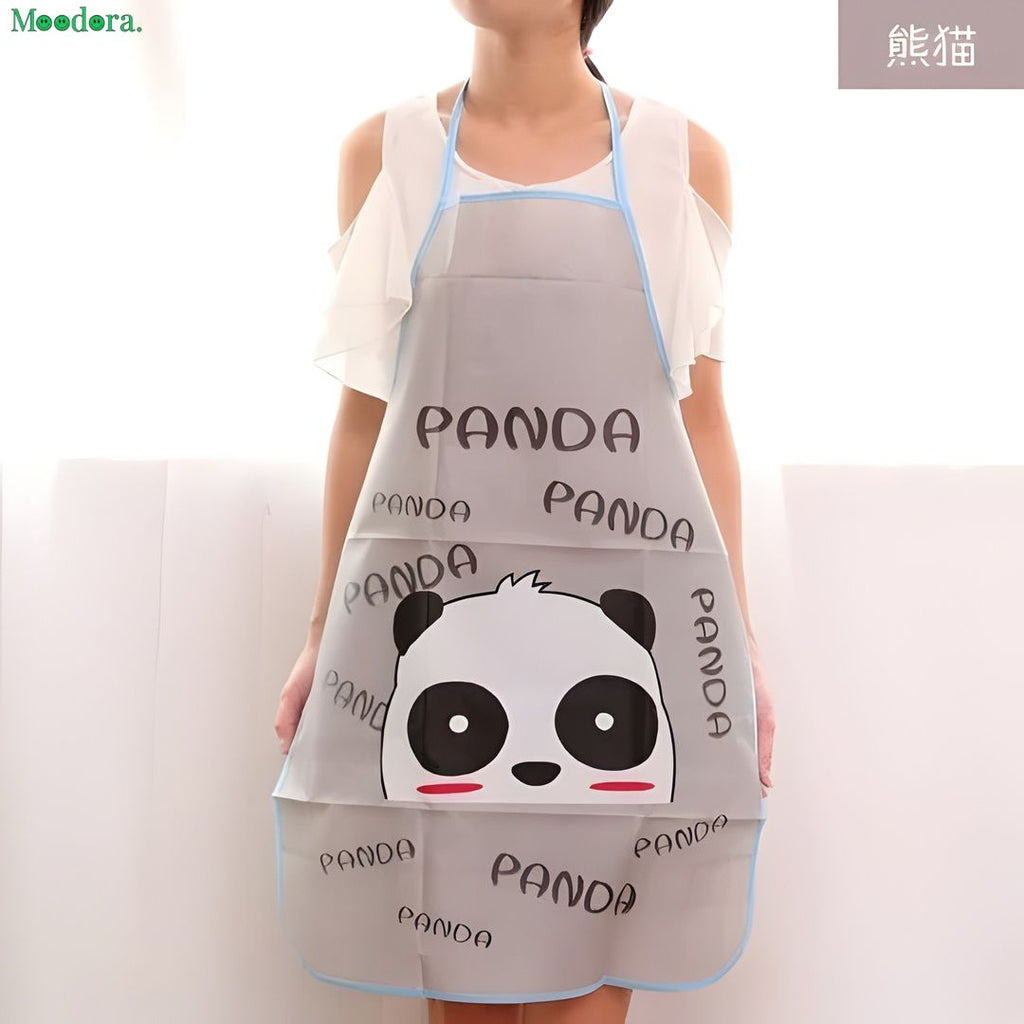 Moodora EVA Kitchen Apron – Soft & Elastic with Random Character Design