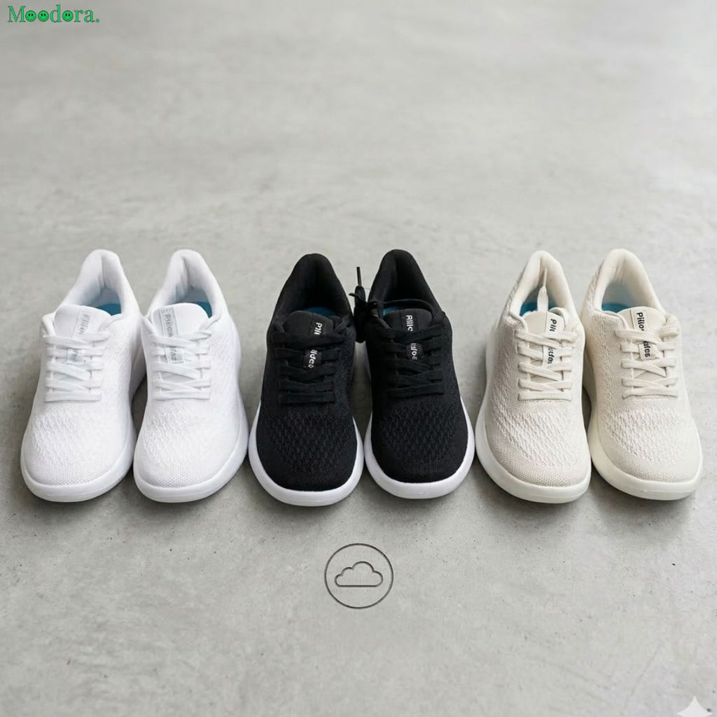 Moodora Men’s Lightweight Mesh Sneakers – Breathable Casual Shoes