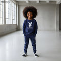 Moodora Kids Winter Tracksuit – Designer Fleece Sweatshirt & Trouser Set