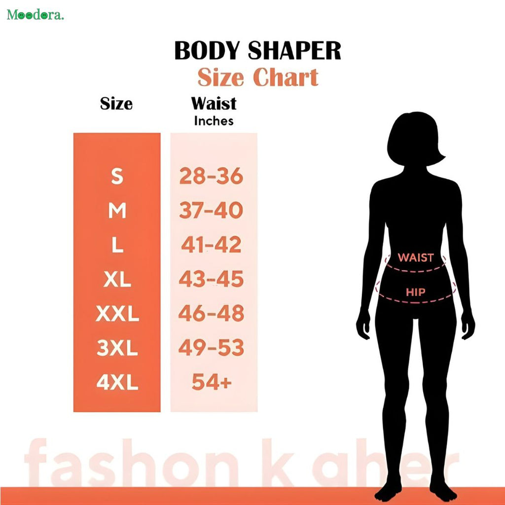 Moodora High Waist Full Body Shaper – Tummy Control &amp; Slimming Shorts