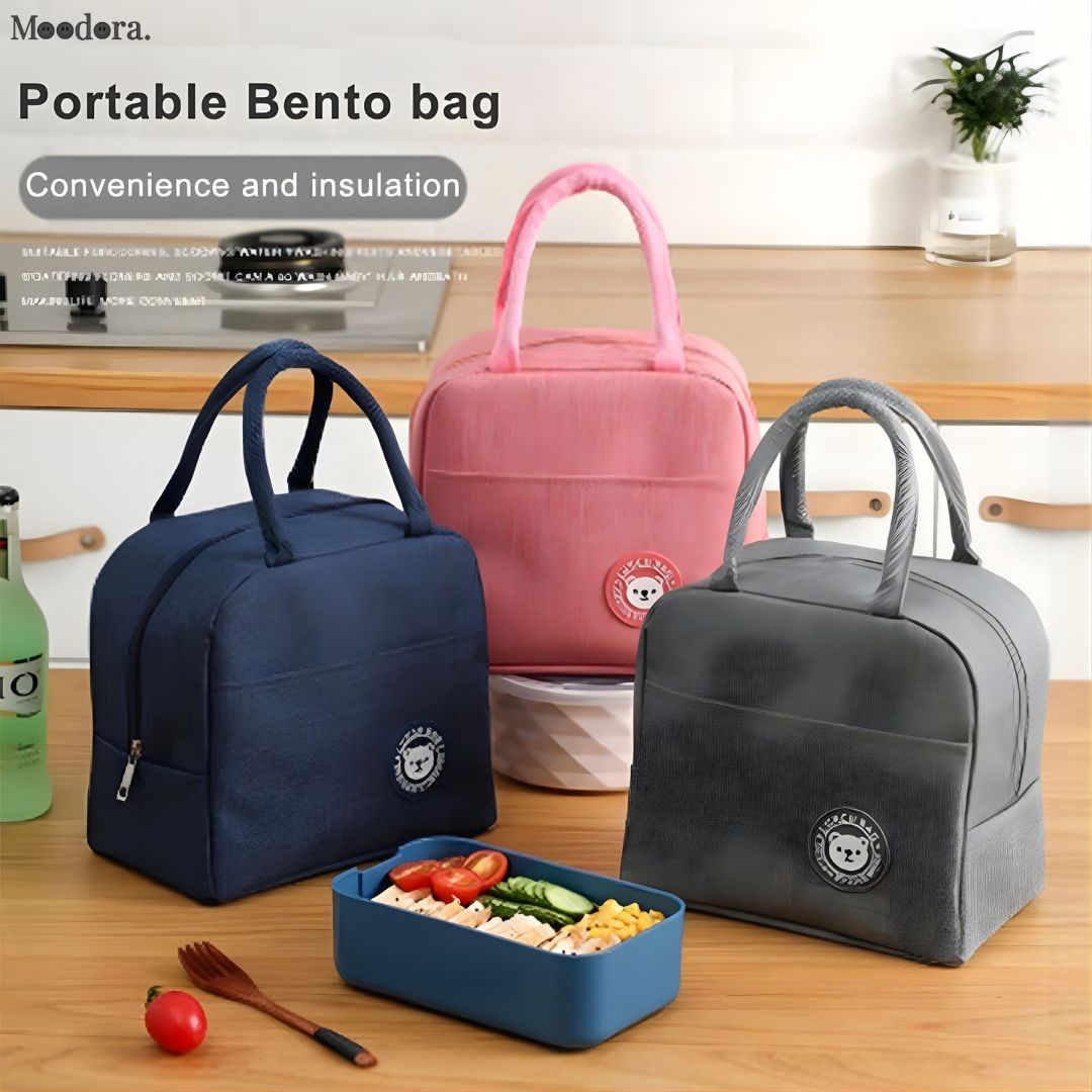 Moodora Portable Thermal Insulated Lunch Bag | Stylish Tote Cooler for Women