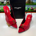Moodora Patent Leather Slingback Pumps – Elegant Women’s Heels