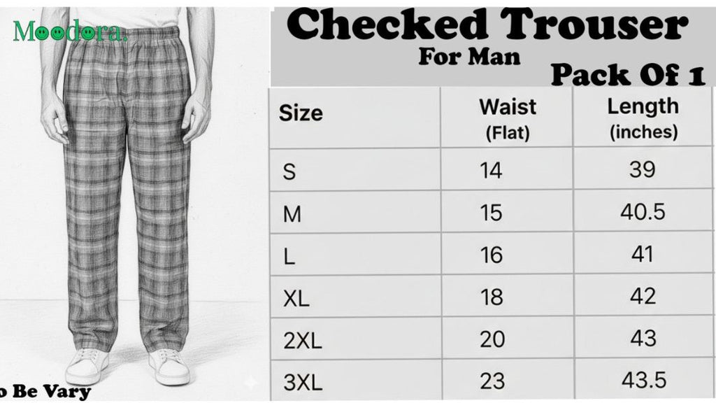 Moodora Men’s Stylish Trouser – Random Color (Pack of 1)