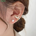 Moodora Korean Fish Tail Earrings – Elegant Stylish Design