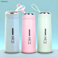 Moodora BPA-Free Glass Water Bottle 400ml – Portable Tumbler with Protective Shell