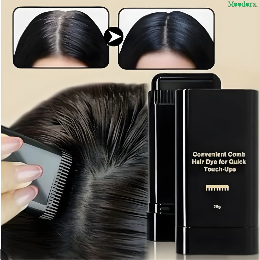 Moodora Black Hairdressing Wand 16g – Instant Gray Hair Touch-Up Stick