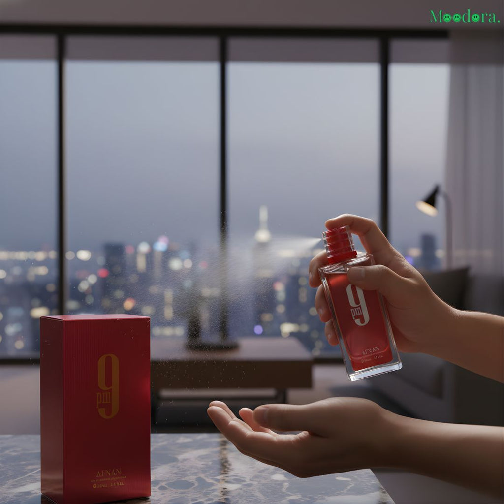Moodora Afnan 9PM Unisex Eau de Parfum 100ml – Long-Lasting Elegant Fragrance (Red Edition)