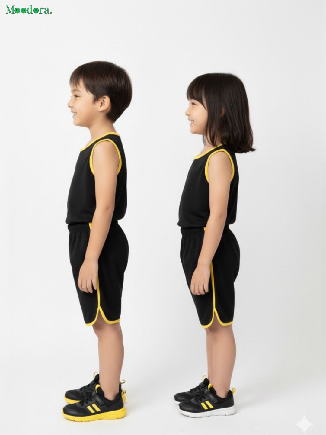 Moodora Kids Sando & Shorts Track Suit – 2 Pcs Summer Set