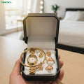 Moodora Jewellery Watch with Bangle – Elegant Timeless Design (With Box)