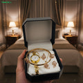 Moodora Ladies Watch with Jewellery & Bangle – Elegant Timeless Design (With Box)