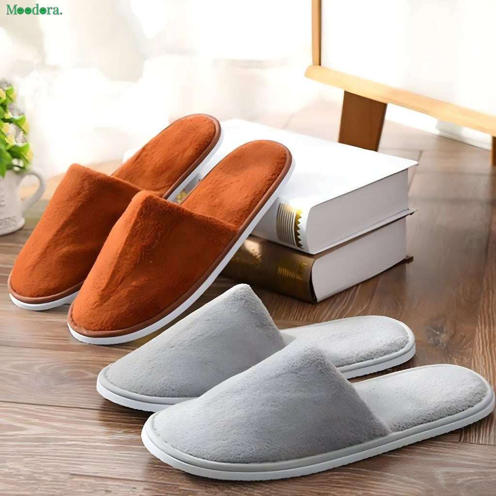 Moodora Soft Cotton Indoor Slippers – Comfortable Multicolor House Slippers