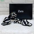 Moodora Zebra Print Block Heel Mules – Chic Slip-On Sandals