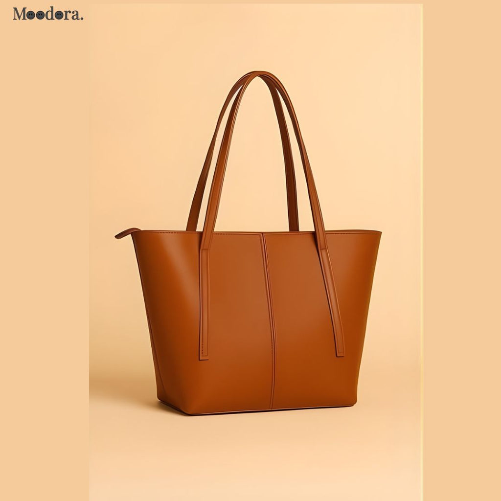 Moodora Elegant Tote Handbag – Premium Smooth Finish Daily Carry Bag